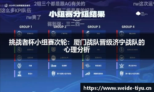 挑战者杯小组赛次轮：厦门战队晋级济宁战队的心理分析